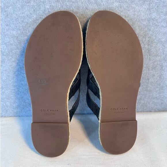 Cole Haan Women's sz 6 Florens Cross Strap Espadrille Slide Sandals - Picture 7 of 8